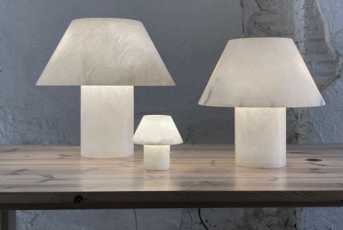 Parachilna Petra M ME Bordlampe Ø: 40 cm - Alabast