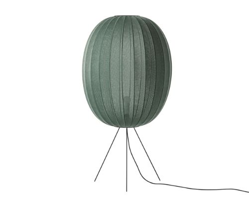 Made By Hand Knit-Wit Oval Floor Medium Ø: 65 cm - Tweed Green