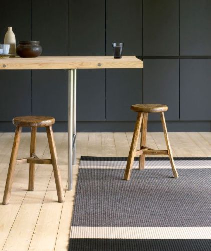 Woodnotes Panorama Carpet Sewn Edges 80x200 cm - Stone/White