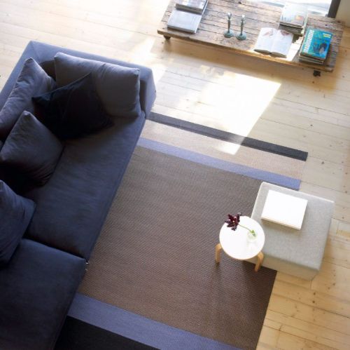 Woodnotes Panorama Carpet Sewn Edges 140x200 cm - Black/Antique