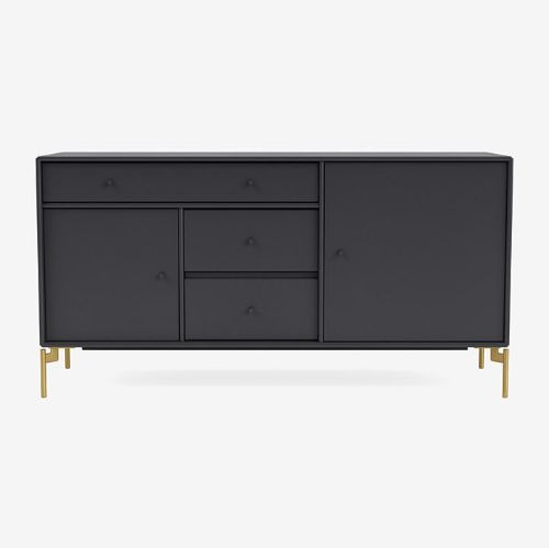 Montana Mega 200802 Skænk med ben 115,2x38 cm - 04 Anthracite / Brass