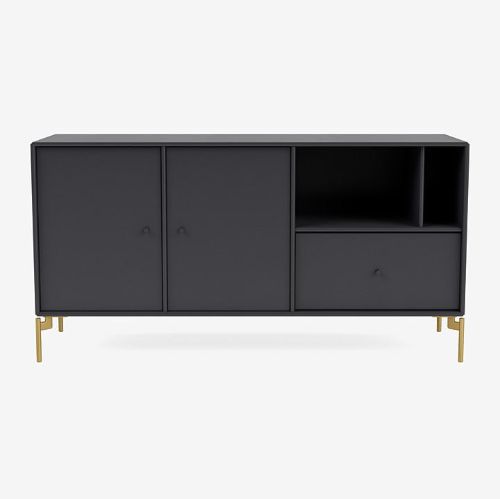 Montana Mega 200803 Skænk med ben 115,2x38 cm - 04 Anthracite / Brass
