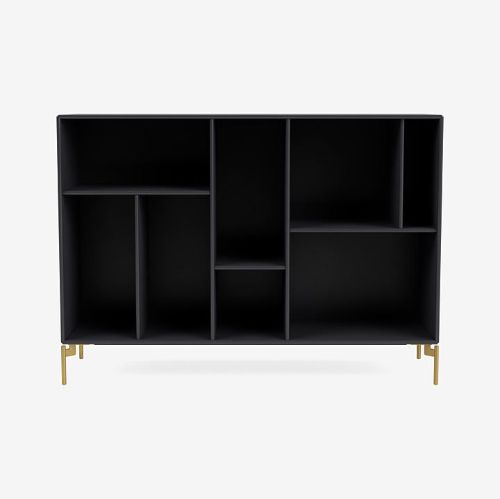 Montana Mega 201201 Skænk med ben 115,2x38 cm - 04 Anthracite / Brass