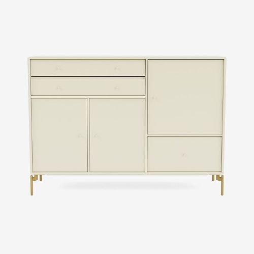 Montana Mega 201202 Skænk med ben 115,2x38 cm - 150 Vanilla / Brass