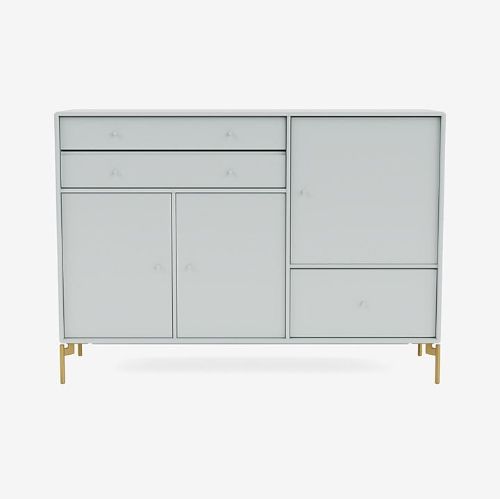 Montana Mega 201202 Skænk med ben 115,2x38 cm - 156 Oyster / Brass