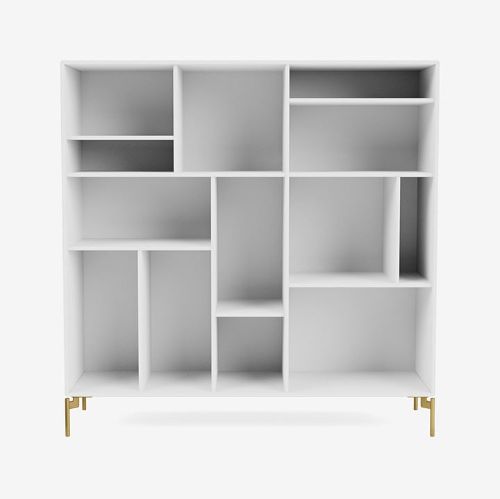 Montana Mega 201801 Skænk med ben 115,2x38 cm - 101 NewWhite / Brass