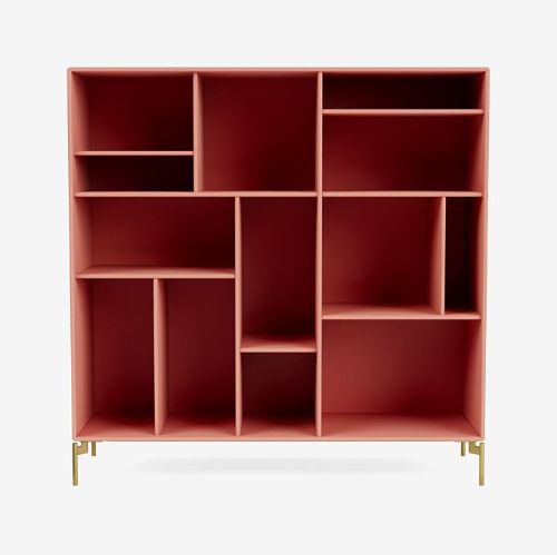 Montana Mega 201801 Skænk med ben 115,2x38 cm - 151 Rhubarb / Brass