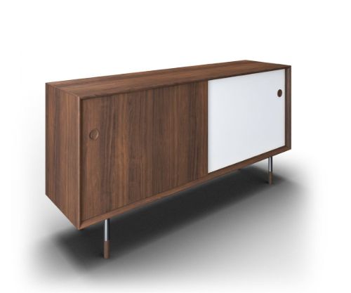 Sibast Furniture No 11 Skænk L: 152 cm - Walnut/White/Metal