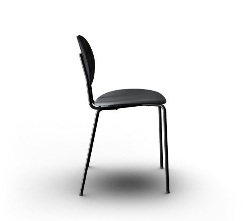 Sibast Furniture Piet Hein Chair SH: 45 cm - Black Oak/Nevada Black