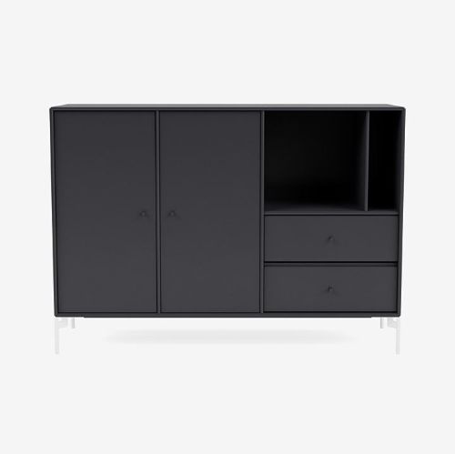 Montana Mega 201203 Skænk med ben 115,2x38 cm - 04 Anthracite / Snow