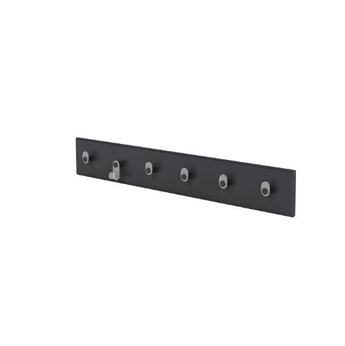 Montana QS Knagerække med 6 knager 10x69,6 cm - 04 Anthracite