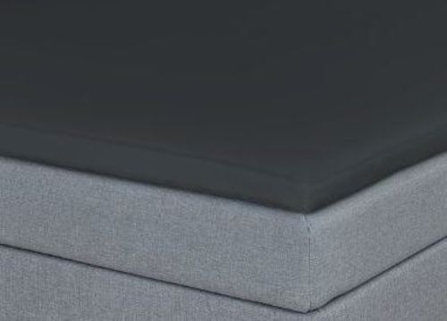 CPH Living Kuvertlagen Egyptisk Bomuldssatin 200x200x6 cm - Mørkegrå