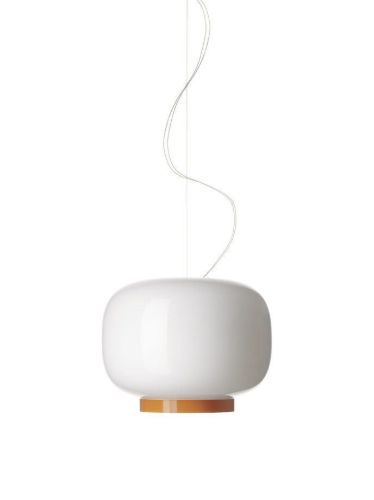 Foscarini Chouchin 1 Reverse Pendel LED H: 31 cm - Hvid/Orange