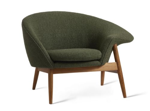 Warm Nordic Fried Egg Loungestol Højre SH: 40 cm - Pine Green