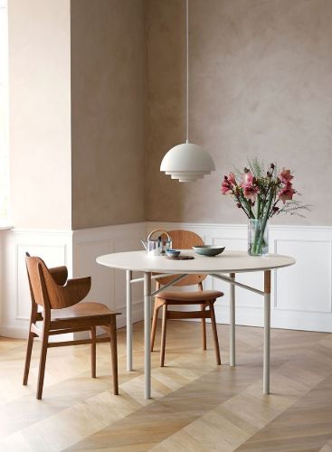 Warm Nordic Gesture Chair SH: 46 cm - Oak/Camel