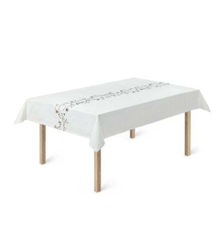 Kähler Hammershøi Jul Dug 150x270 cm - Hvid m. Deko