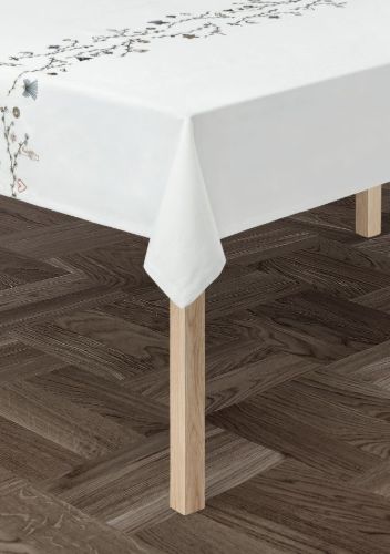 Kähler Hammershøi Jul Dug 150x270 cm - Hvid m. Deko