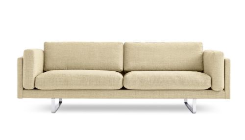 Erik Jørgensen EJ 280 2 Pers. Sofa 100 L: 240 cm - Foss 412/Børstet Krom