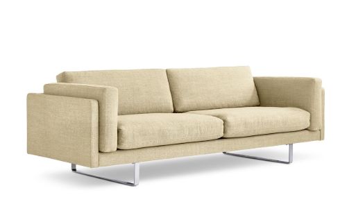 Erik Jørgensen EJ 280 2 Pers. Sofa 100 L: 240 cm - Foss 412/Børstet Krom