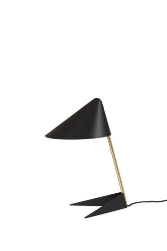 Warm Nordic Ambience Table Lamp H: 43 cm - Black Noir/Solid Brass