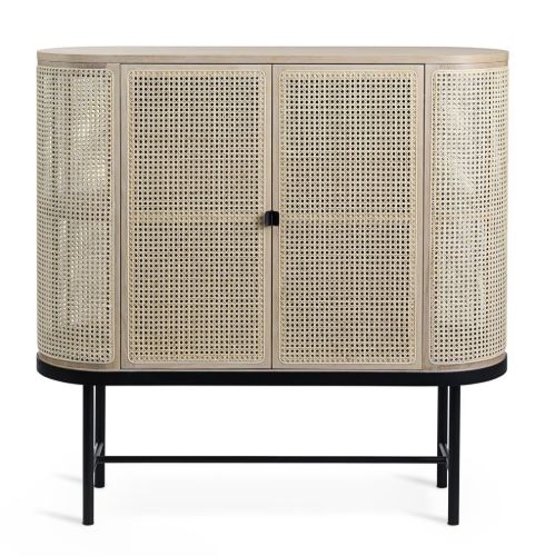 Warm Nordic Be My Guest Skænk 43x130 cm - Oiled Oak/French Cane