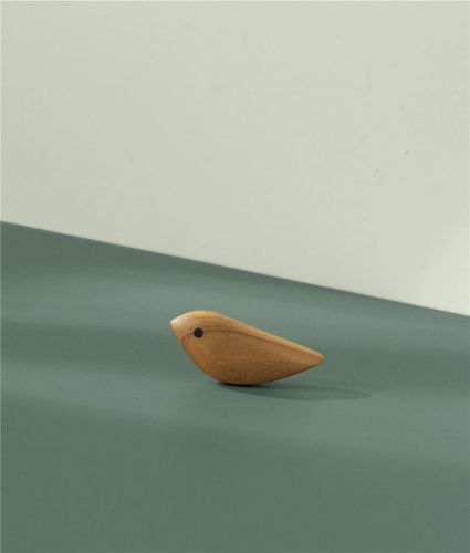 Warm Nordic Twirling Bird Small 3,6x8,5 cm - Teak