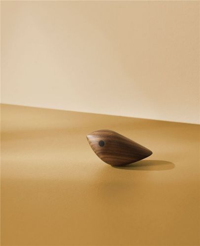 Warm Nordic Twirling Bird Medium 4,2x8,8 cm - Valnød