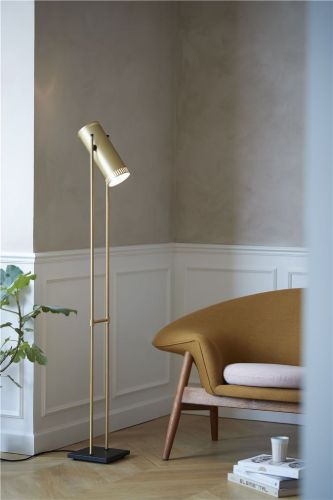 Warm Nordic Trombone Gulvlampe H: 136 cm - Brass