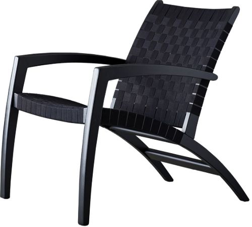 Findahl by Hammel LUNA Loungestol SH: 40 cm - Sortlakeret Eg/Sort Gjord