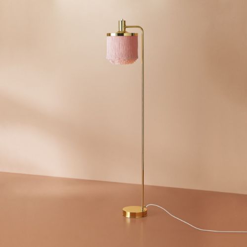 Warm Nordic Fringe Floor Lamp H: 126 cm - Pale Pink