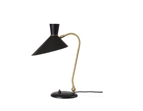 Warm Nordic Bloom Table Lamp H: 42 cm - Black Noir