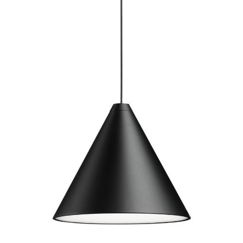 FLOS String Light Cone med roset inkl. 12 m ledning - Sort
