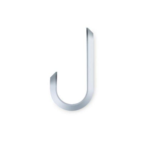Normann Copenhagen Curve Mini Knager 2 stk H: 5,8 cm - Mat Sølv