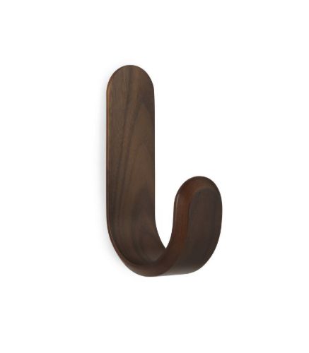Normann Copenhagen Curve Knage H: 17,7 cm - Valnød