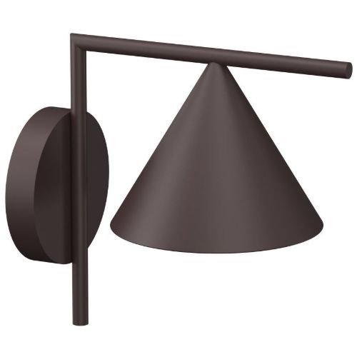 FLOS Captain Flint Wall Outdoor Væglampe Ø: 20,8 cm - Mørkebrun