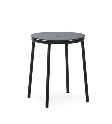 Normann Copenhagen Circa Skammel H: 45 cm - Sort Aluminium