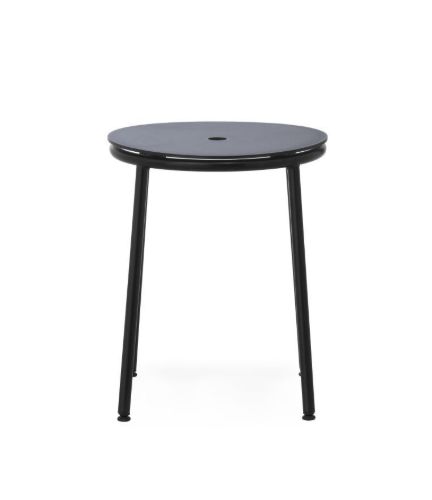 Normann Copenhagen Circa Skammel H: 45 cm - Sort Aluminium