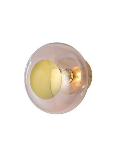 Ebb & Flow Horizon Ceiling/Wall Lamp S Ø: 21 cm - Obsidian/Gold OUTLET