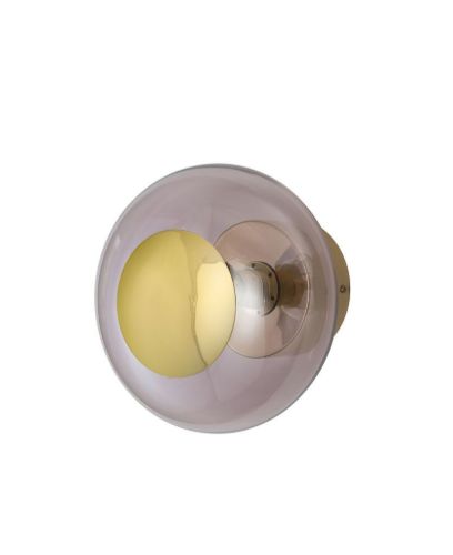 Ebb & Flow Horizon Ceiling/Wall Lamp S Ø: 21 cm - Obsidian/Gold OUTLET