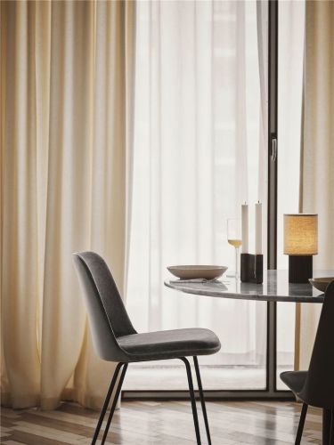 &Tradition In Between SK19 Dining Table Ø: 120 cm - Nero Marquina Marble/Bronzed Base