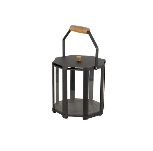 Cane-line Outdoor Lightlux Lanterne m. Hank Ekstra Lille H: 26 cm - Lava Grey Aluminium/Teak