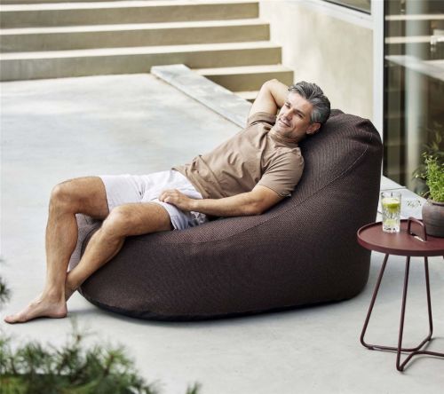 Cane-line Outdoor Cozy Beanbag Stol 100x140 cm - Dark Grey