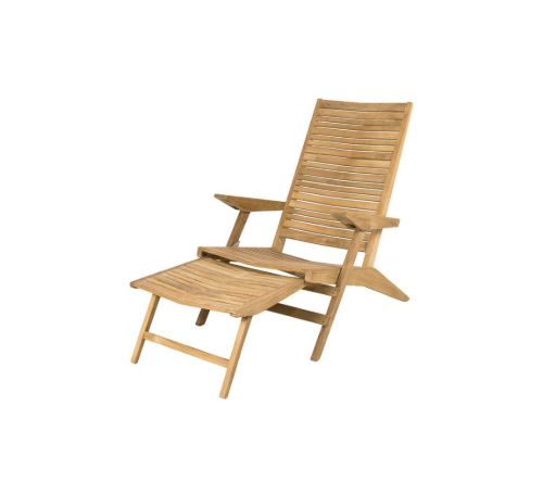 Cane-line Outdoor Flip Dækstol SH: 37 cm - Teak