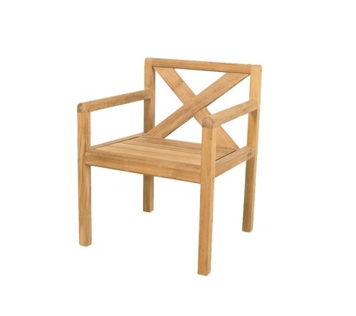 Cane-line Outdoor Grace Stol SH: 45 cm - Teak