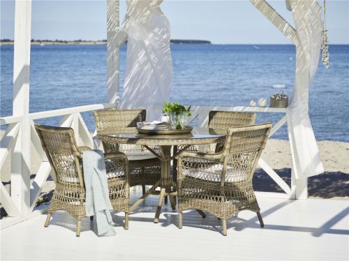 Sika-Design Georgia Garden Grace Havebord Ø: 120 cm - ALU Natur