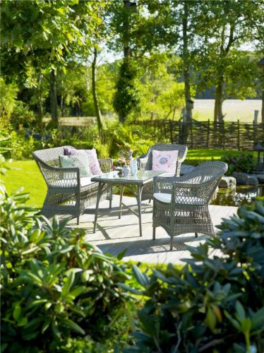 Sika-Design Georgia Garden Victoria Coffee Table B: 100 cm - ALU Natur