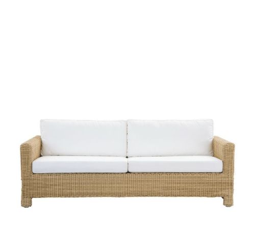 Sika-Design Georgia Garden Carrie 3 Pers. Sofa B: 200 cm - ALU Natur/CY101 White