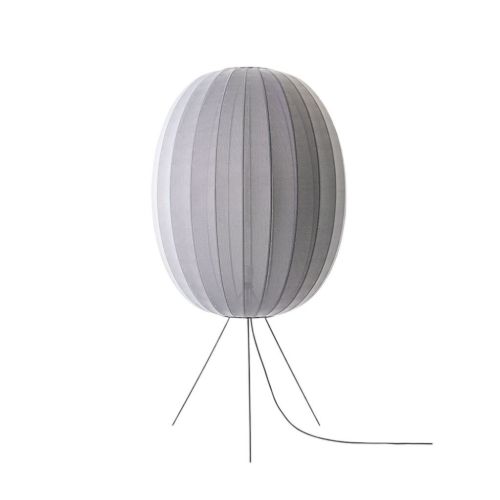 Made By Hand Knit-Wit Oval Floor Medium Ø: 65 cm - Silver