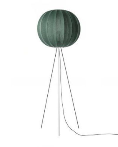 Made By Hand Knit-Wit Round Floor High Ø: 60 cm - Tweed Green