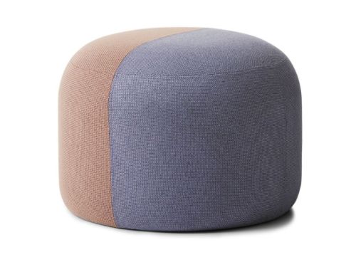 Warm Nordic Dainty Pouf Ø: 55 cm - Fresh Peach/Soft Violet